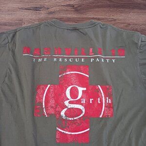 GARTH BROOKS 2010 Rescue Party Nashville 10 Flood Concert T-SHIRT XL Army Green